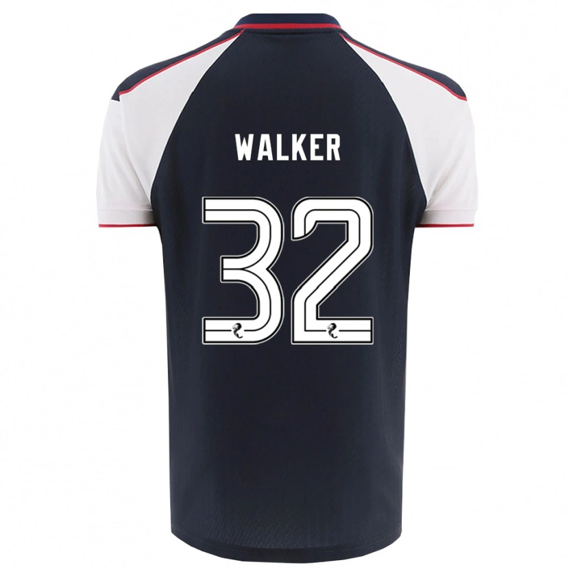 Danxen Børn Rhys Walker #32 Marineblå Hvid Hjemmebane Spillertrøjer 2025/26 Trøje T-Shirt