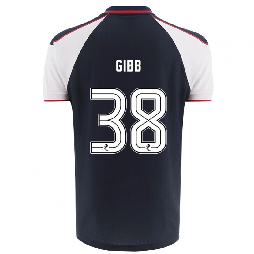 Danxen Børn Thomas Gibb #38 Marineblå Hvid Hjemmebane Spillertrøjer 2025/26 Trøje T-Shirt