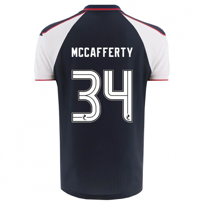 Danxen Børn Flynn Mccafferty #34 Marineblå Hvid Hjemmebane Spillertrøjer 2025/26 Trøje T-Shirt