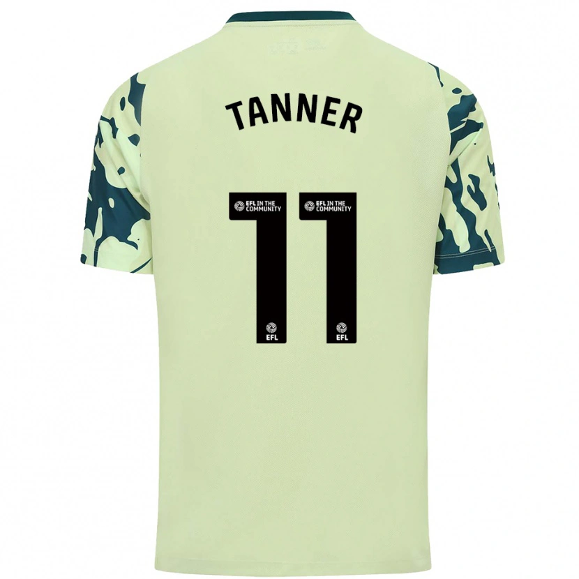 Danxen Børn Ollie Tanner #11 Mørkegrøn Udebane Spillertrøjer 2025/26 Trøje T-Shirt