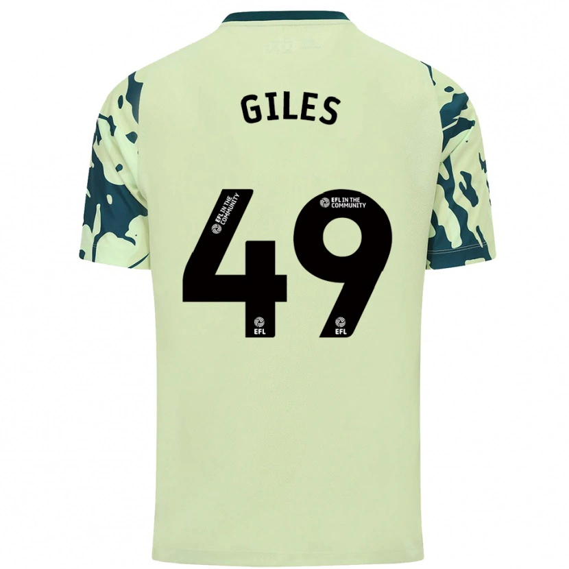 Danxen Børn Luey Giles #49 Mørkegrøn Udebane Spillertrøjer 2025/26 Trøje T-Shirt