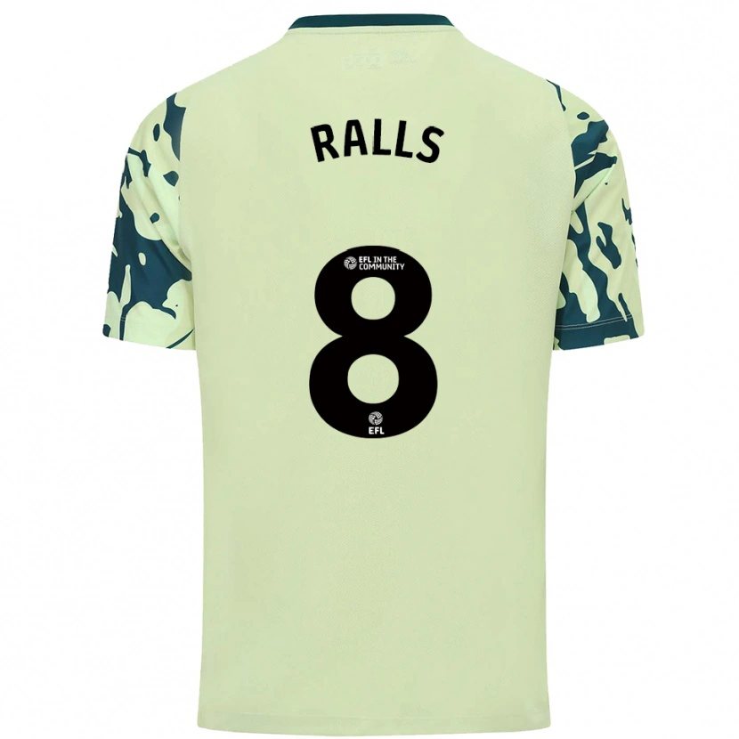 Danxen Børn Joe Ralls #8 Mørkegrøn Udebane Spillertrøjer 2025/26 Trøje T-Shirt