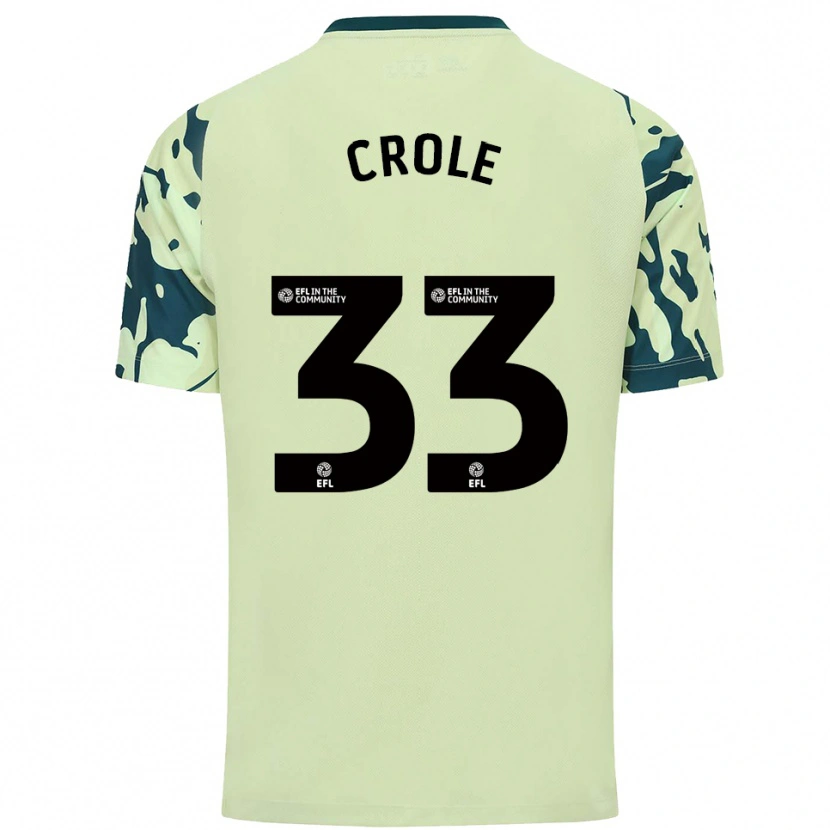 Danxen Børn James Crole #33 Mørkegrøn Udebane Spillertrøjer 2025/26 Trøje T-Shirt