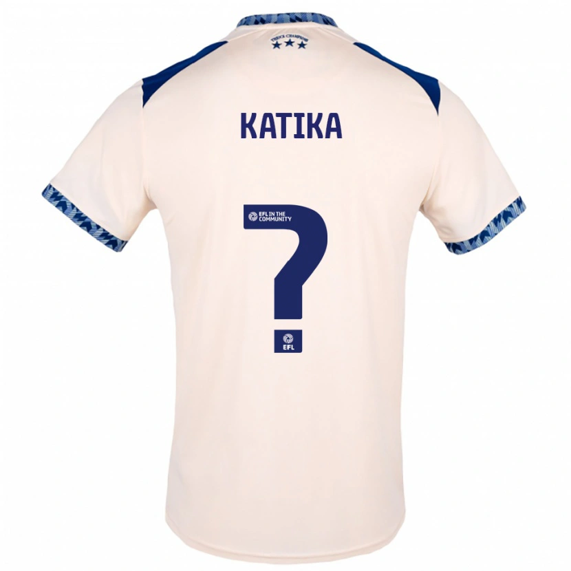 Danxen Børn Emick Katika #0 Offwhite Marineblå Udebane Spillertrøjer 2025/26 Trøje T-Shirt