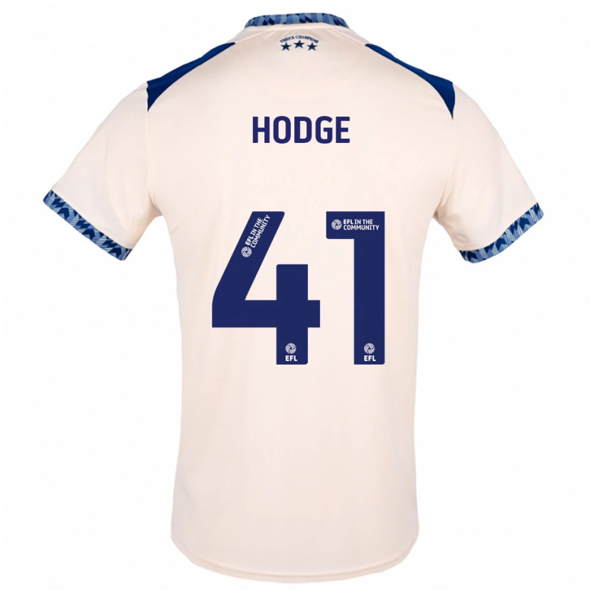 Danxen Børn Joe Hodge #41 Offwhite Marineblå Udebane Spillertrøjer 2025/26 Trøje T-Shirt