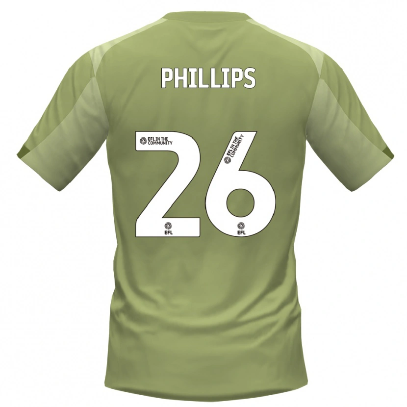 Danxen Børn Noah Phillips #26 Salvie Champagne Udebane Spillertrøjer 2025/26 Trøje T-Shirt