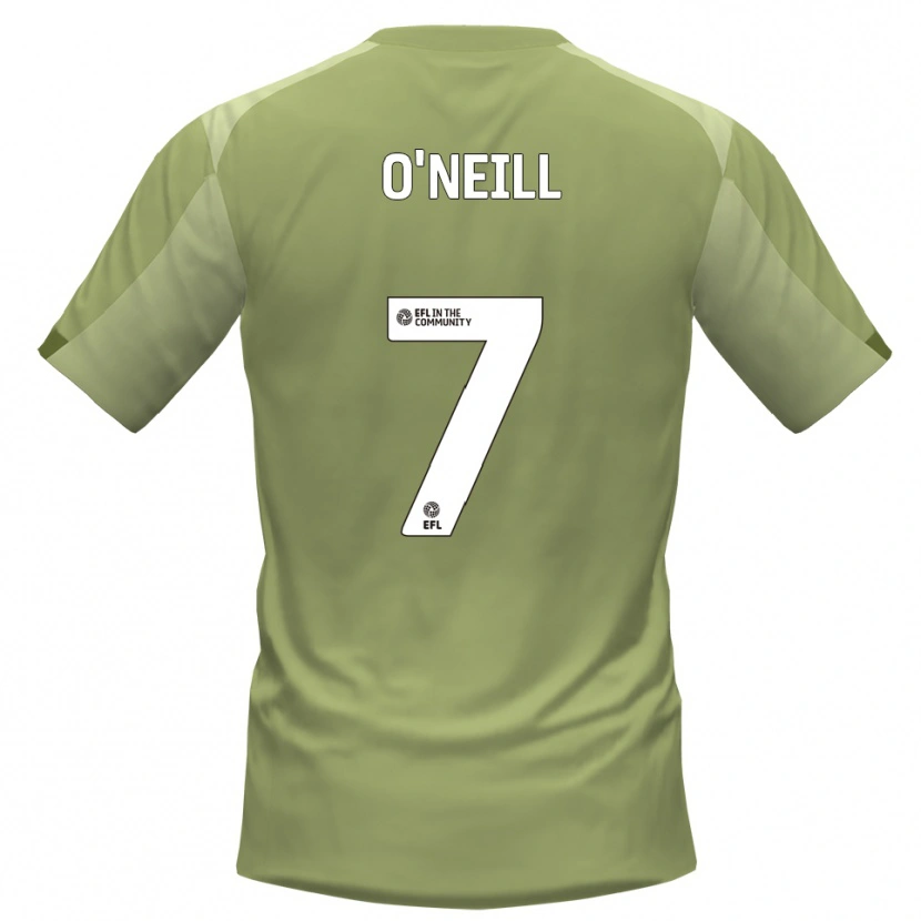 Danxen Børn Ollie O'neill #7 Salvie Champagne Udebane Spillertrøjer 2025/26 Trøje T-Shirt