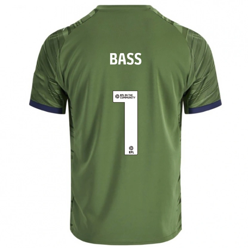 Danxen Børn Alex Bass #1 Grøn Hvid Udebane Spillertrøjer 2025/26 Trøje T-Shirt