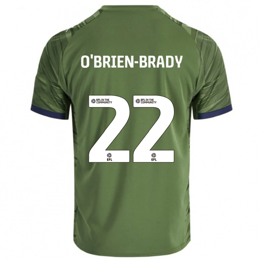 Danxen Børn Donay O'brien-Brady #22 Grøn Hvid Udebane Spillertrøjer 2025/26 Trøje T-Shirt