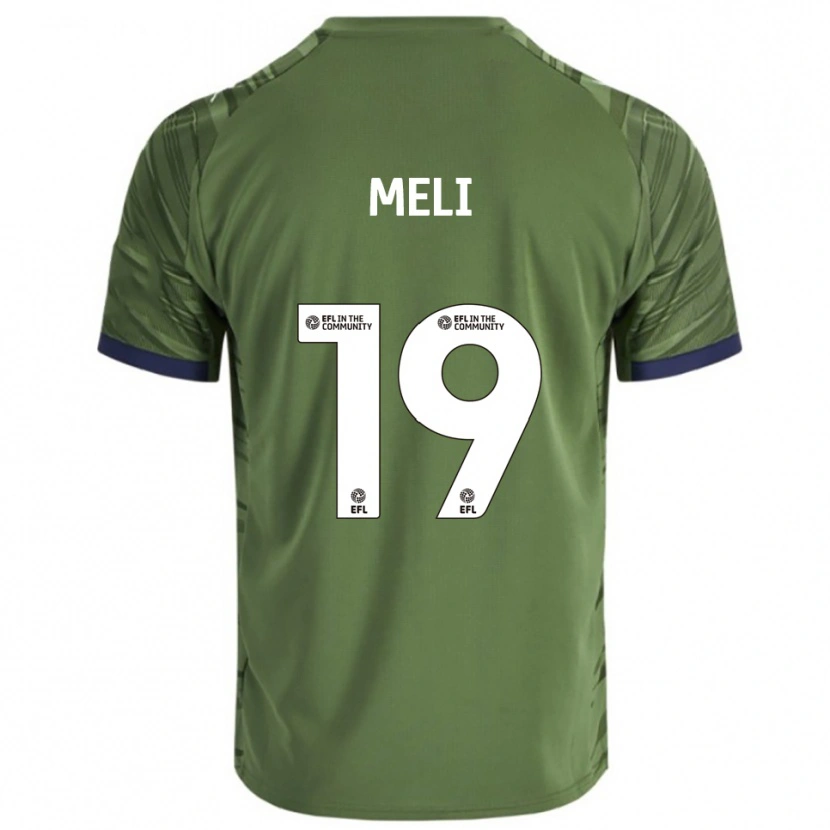 Danxen Børn Emily Meli #19 Grøn Hvid Udebane Spillertrøjer 2025/26 Trøje T-Shirt