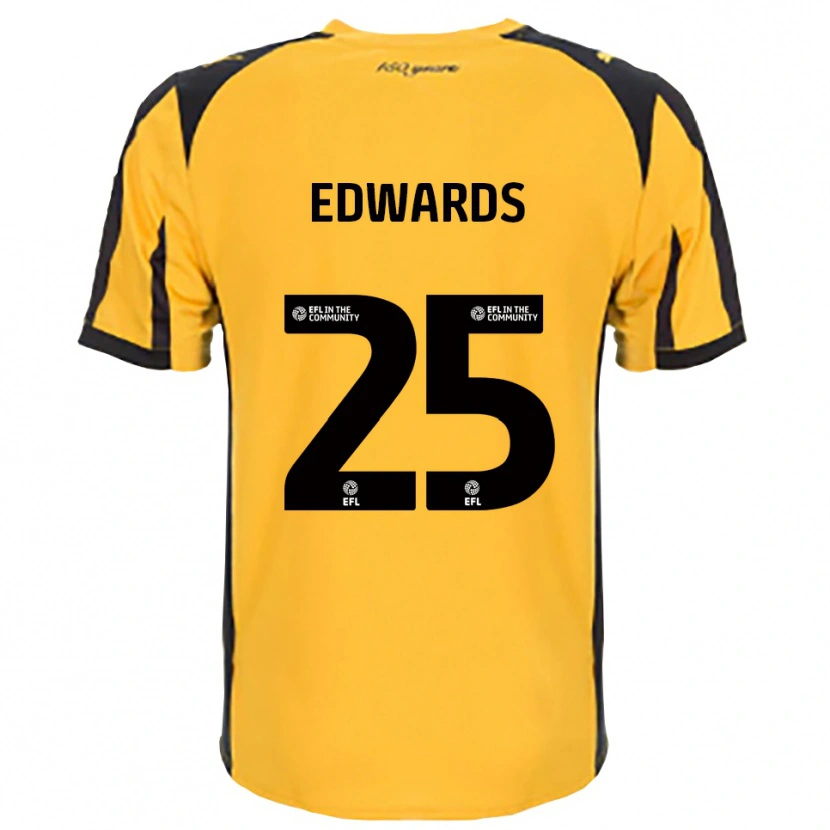Danxen Børn Diamond Edwards #25 Orange Sort Udebane Spillertrøjer 2025/26 Trøje T-Shirt