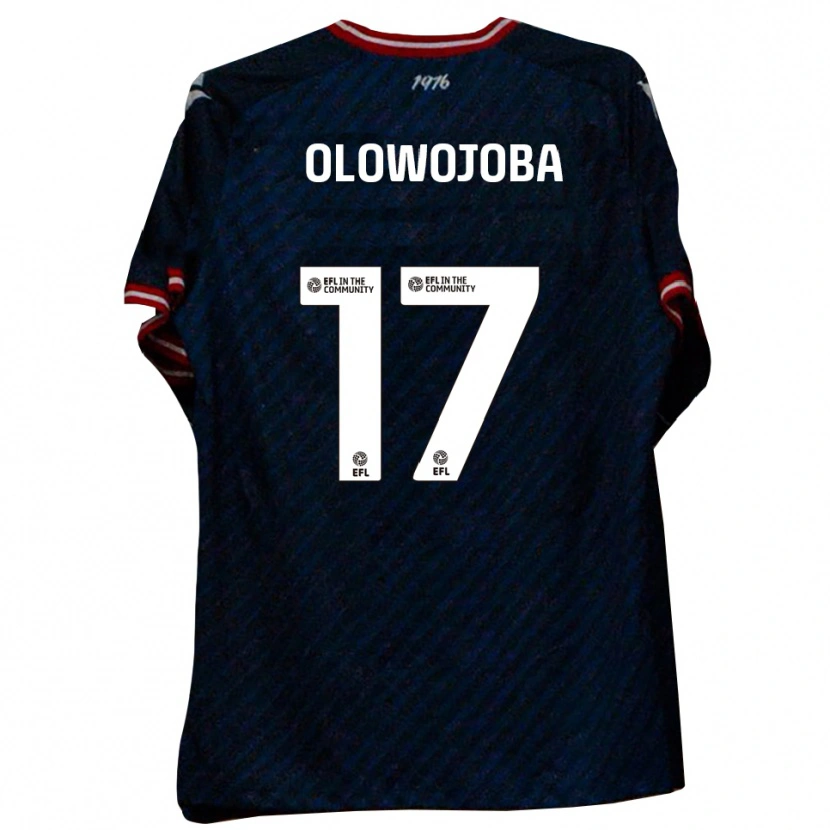 Danxen Børn Temi Olowojoba #17 Marineblå Rød Udebane Spillertrøjer 2025/26 Trøje T-Shirt