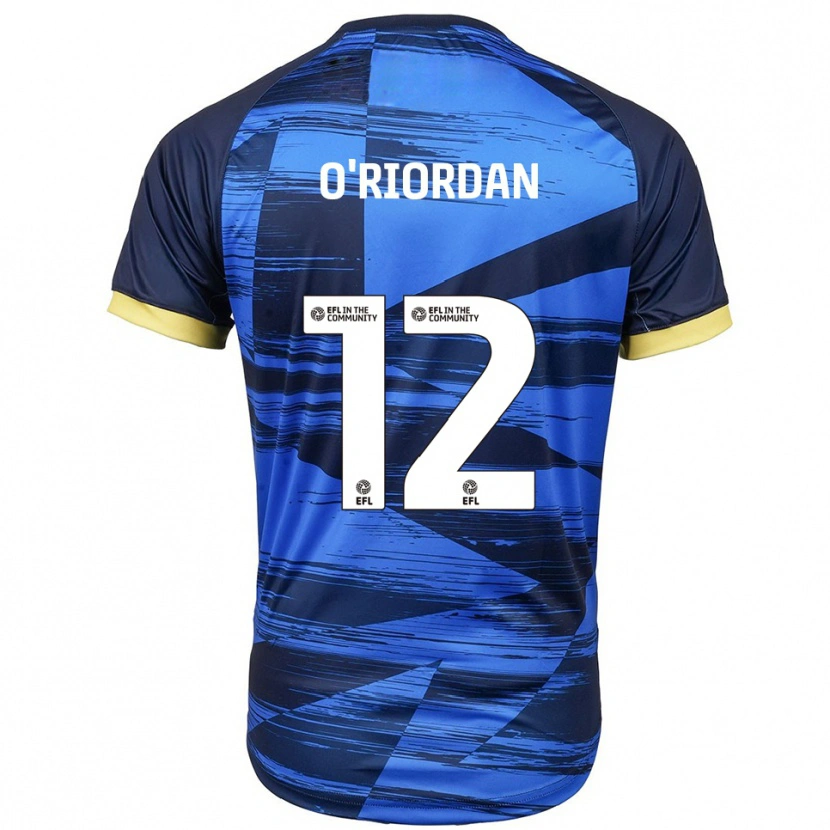 Danxen Børn Connor O'riordan #12 Blå Marineblå Udebane Spillertrøjer 2025/26 Trøje T-Shirt