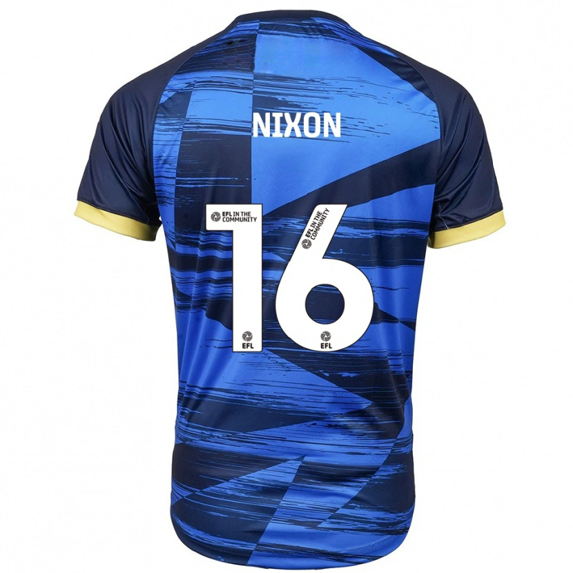 Danxen Børn Tom Nixon #16 Blå Marineblå Udebane Spillertrøjer 2025/26 Trøje T-Shirt