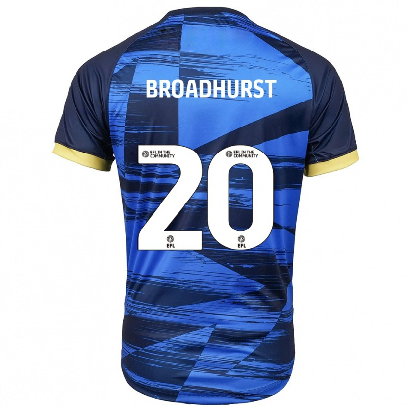 Danxen Børn Lilli-Mae Broadhurst #20 Blå Marineblå Udebane Spillertrøjer 2025/26 Trøje T-Shirt