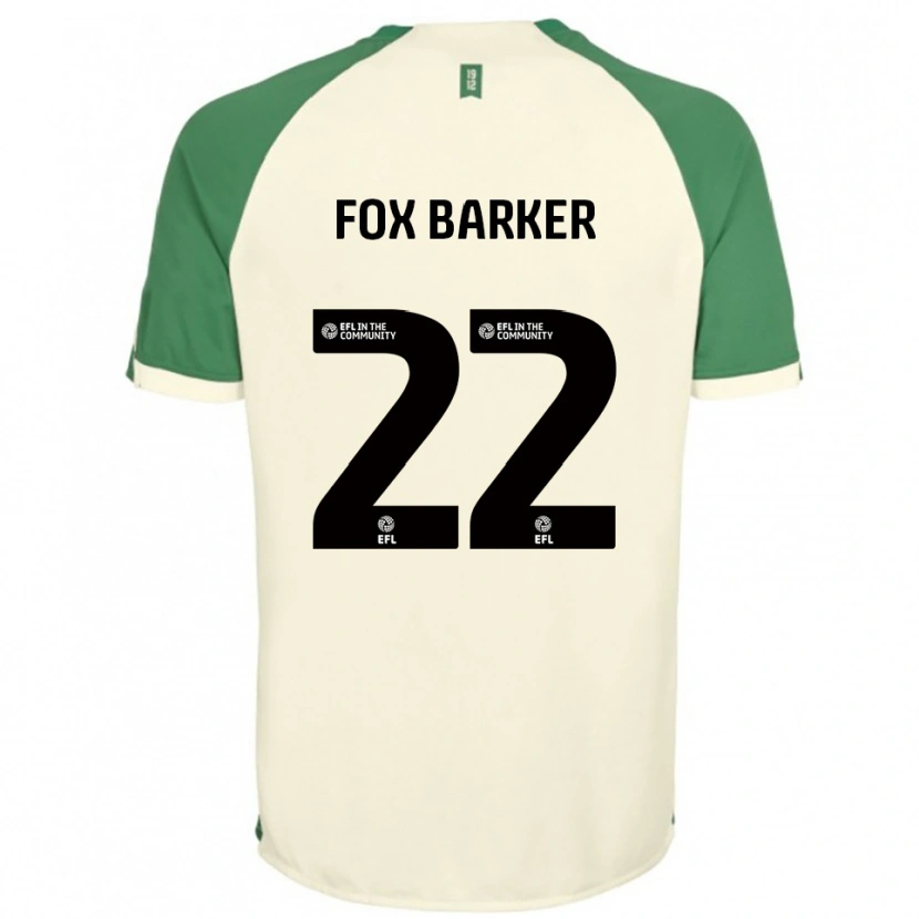 Danxen Børn Mistie Fox-Barker #22 Off-White Grøn Udebane Spillertrøjer 2025/26 Trøje T-Shirt