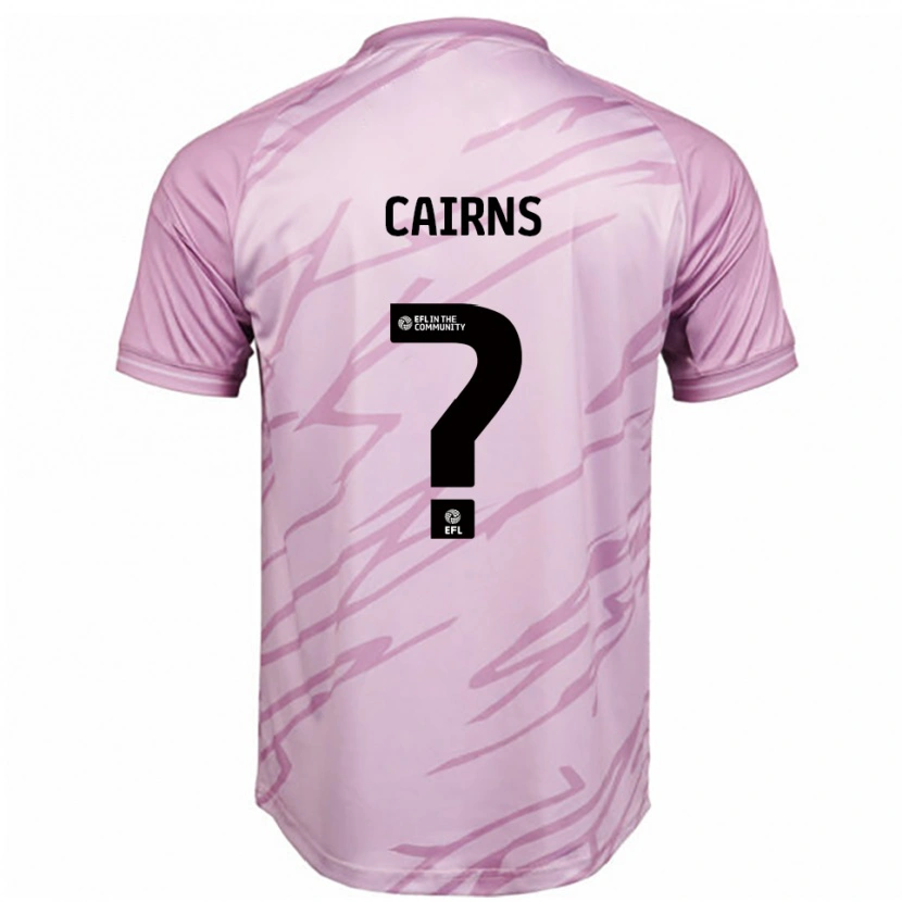 Danxen Børn Karsten Cairns #0 Pink Sort Udebane Spillertrøjer 2025/26 Trøje T-Shirt