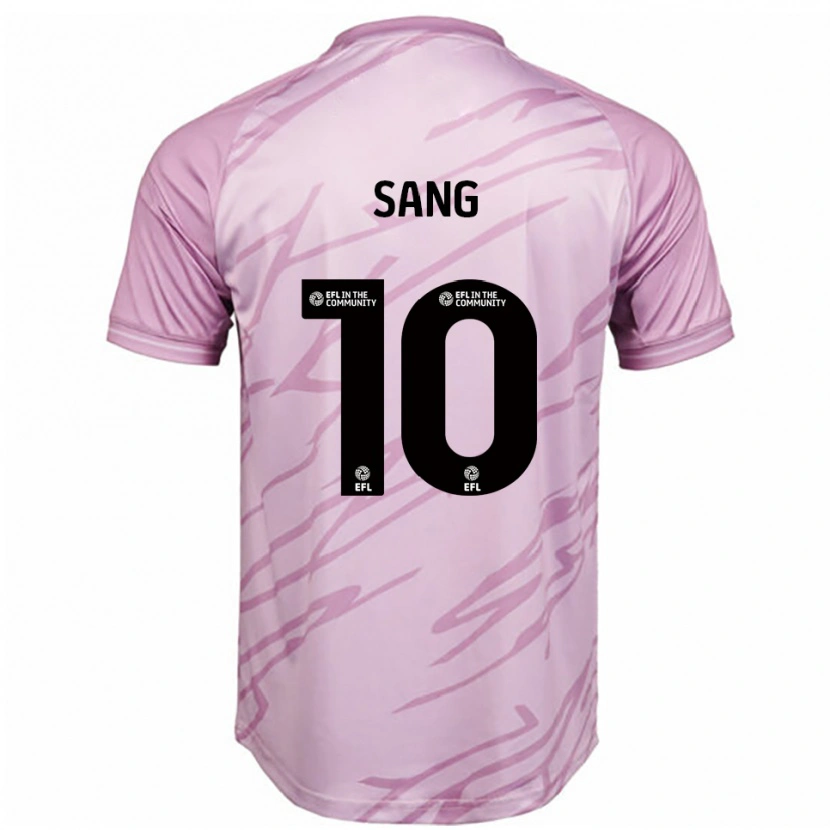 Danxen Børn Tom Sang #10 Pink Sort Udebane Spillertrøjer 2025/26 Trøje T-Shirt