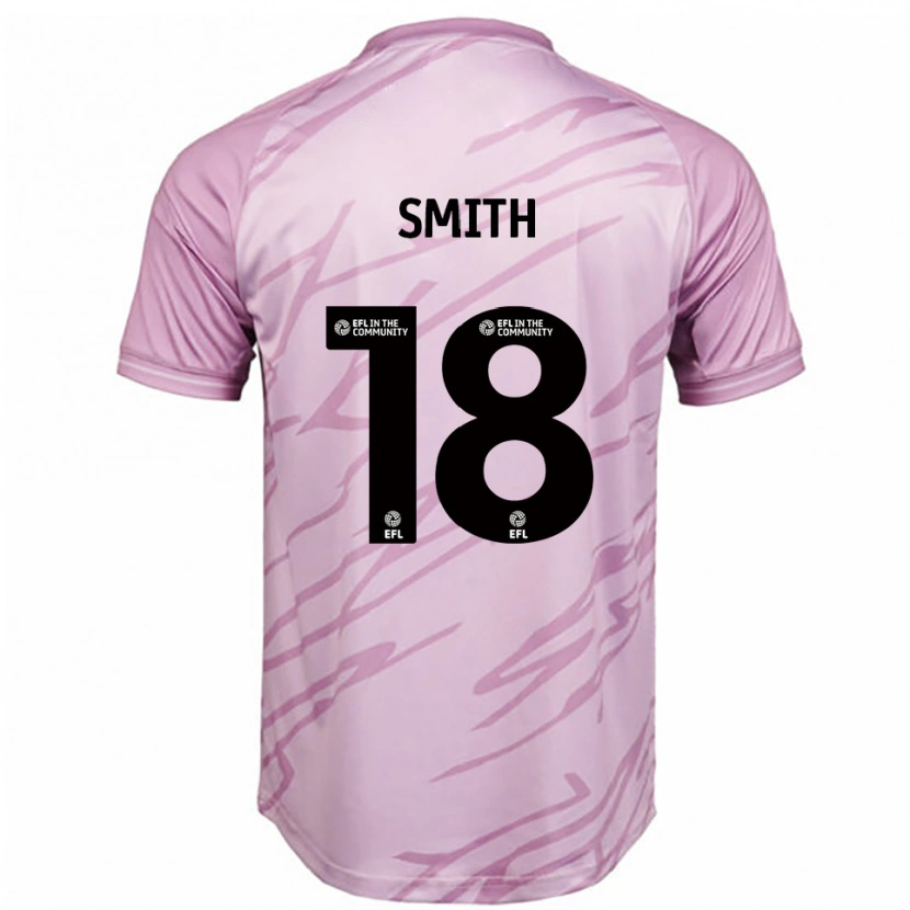 Danxen Børn Katy Smith #18 Pink Sort Udebane Spillertrøjer 2025/26 Trøje T-Shirt