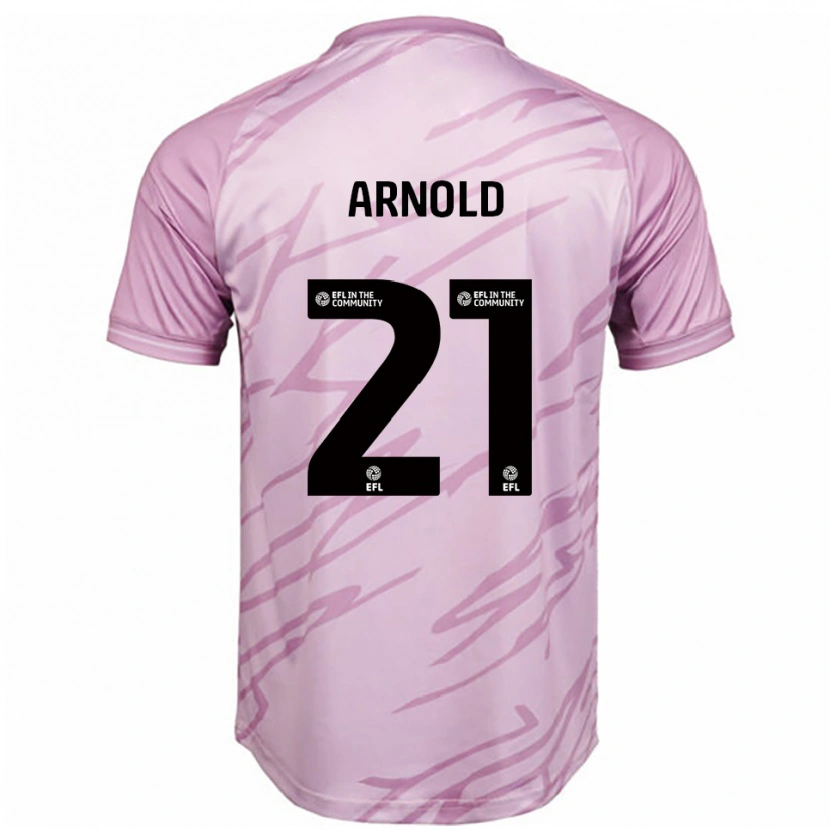 Danxen Børn Hetty Arnold #21 Pink Sort Udebane Spillertrøjer 2025/26 Trøje T-Shirt