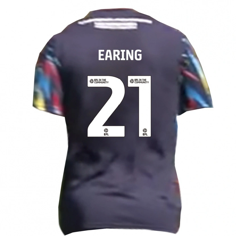 Danxen Børn Jack Earing #21 Marineblå Gul Rød Udebane Spillertrøjer 2025/26 Trøje T-Shirt