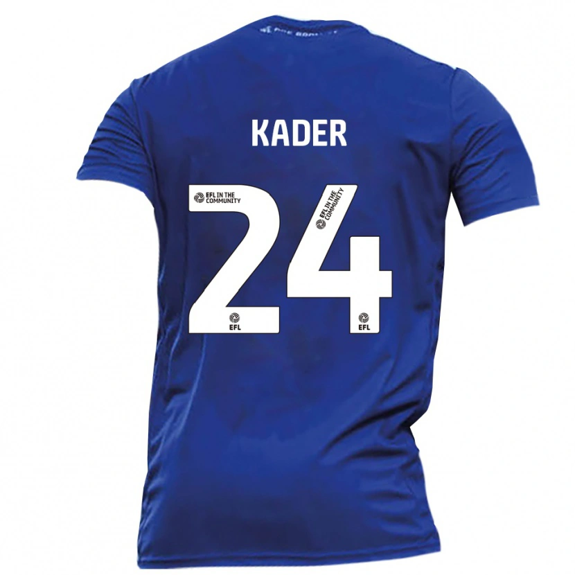 Danxen Børn Soul Kader #24 Blå Hvid Udebane Spillertrøjer 2025/26 Trøje T-Shirt
