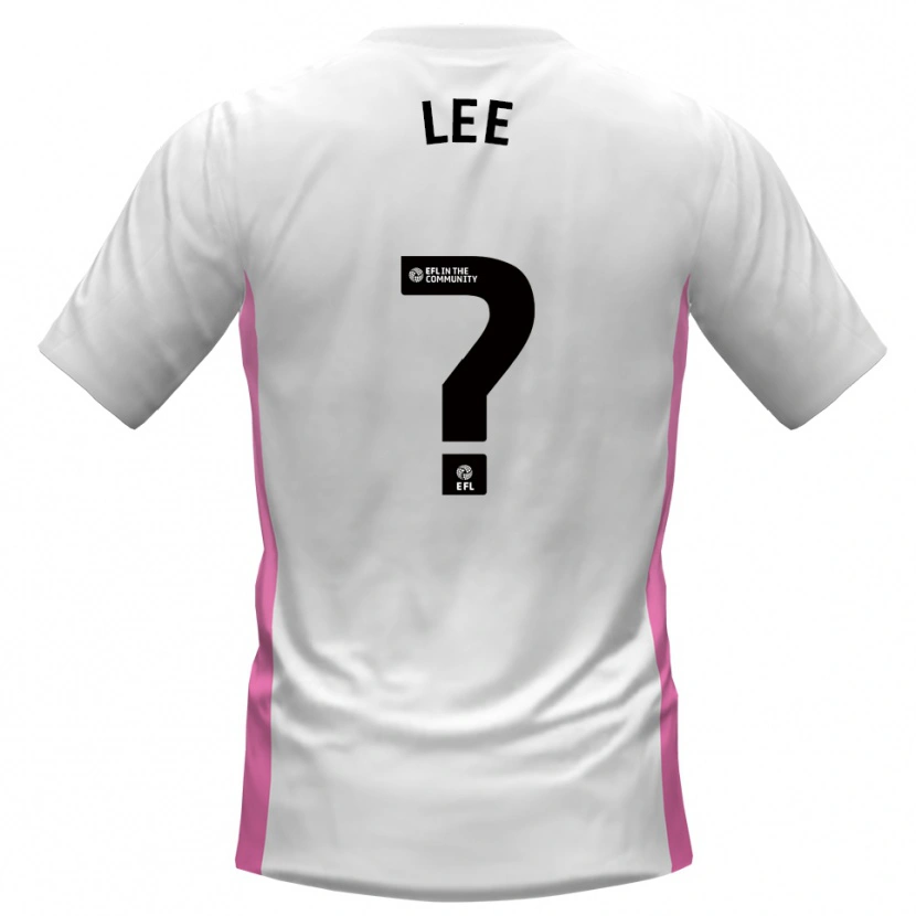 Danxen Børn Katelin Lee #0 Hvid Rød Udebane Spillertrøjer 2025/26 Trøje T-Shirt