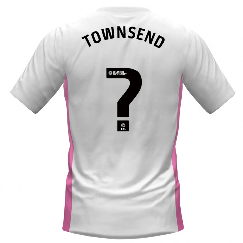 Danxen Børn Kadi Townsend #0 Hvid Rød Udebane Spillertrøjer 2025/26 Trøje T-Shirt