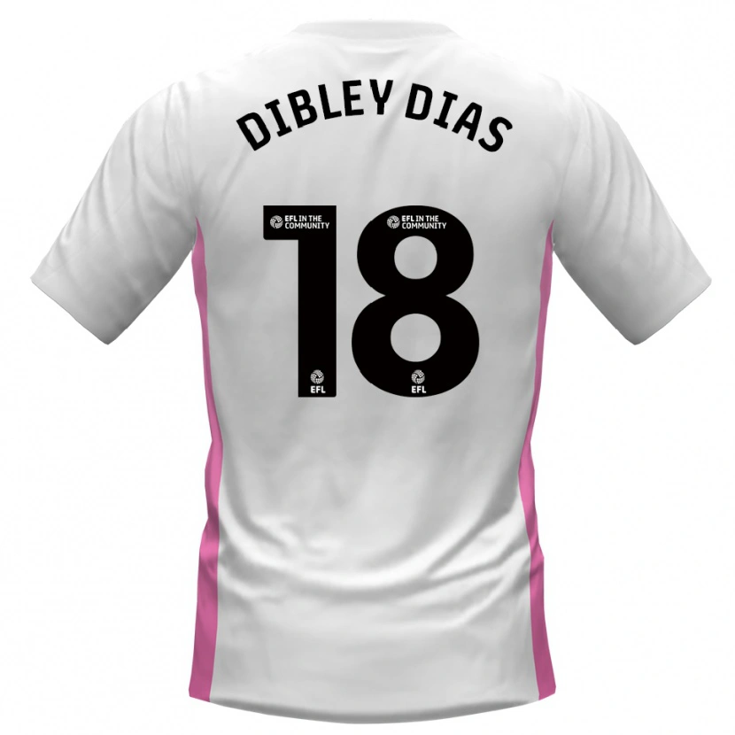 Danxen Børn Matt Dibley-Dias #18 Hvid Rød Udebane Spillertrøjer 2025/26 Trøje T-Shirt