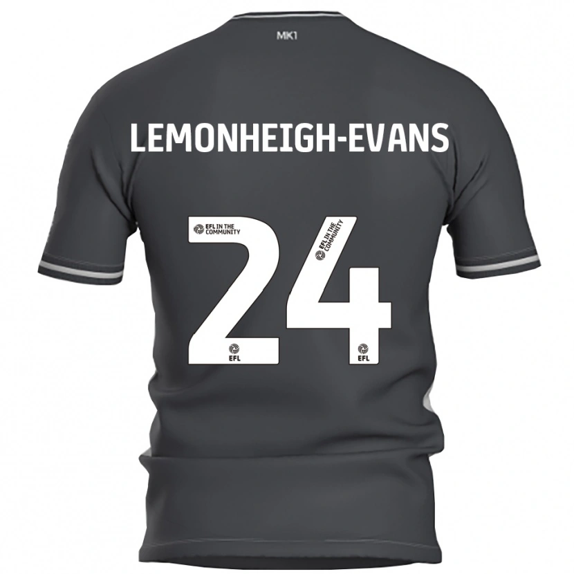 Danxen Børn Connor Lemonheigh-Evans #24 Grå Sølv Udebane Spillertrøjer 2025/26 Trøje T-Shirt