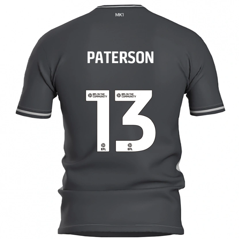 Danxen Børn Callum Paterson #13 Grå Sølv Udebane Spillertrøjer 2025/26 Trøje T-Shirt
