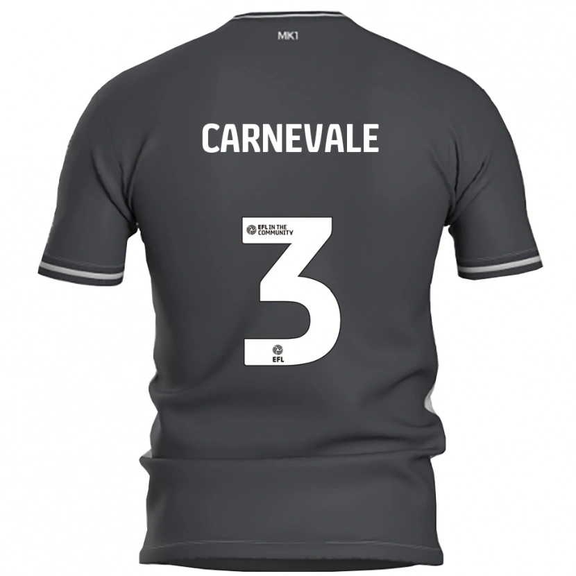 Danxen Børn Giusy Carnevale #3 Grå Sølv Udebane Spillertrøjer 2025/26 Trøje T-Shirt