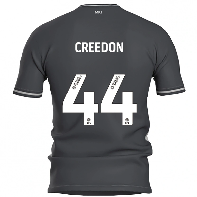 Danxen Børn Erin Creedon #44 Grå Sølv Udebane Spillertrøjer 2025/26 Trøje T-Shirt
