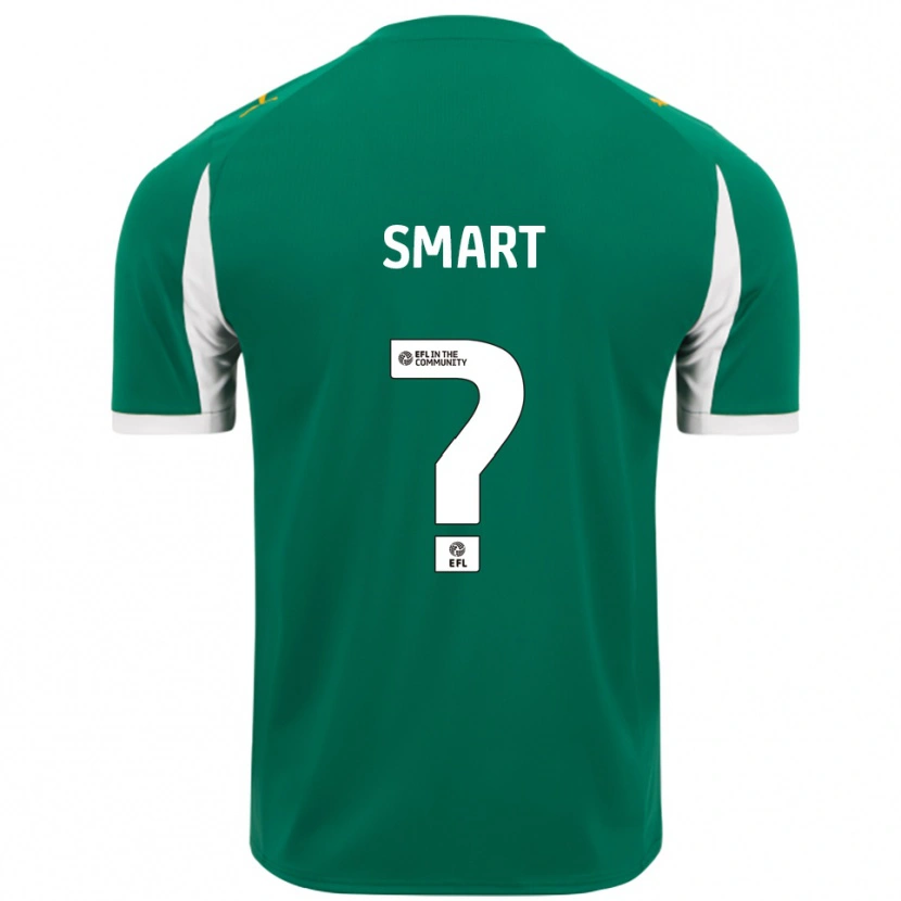 Danxen Børn Isaac Smart #0 Grøn Hvid Udebane Spillertrøjer 2025/26 Trøje T-Shirt