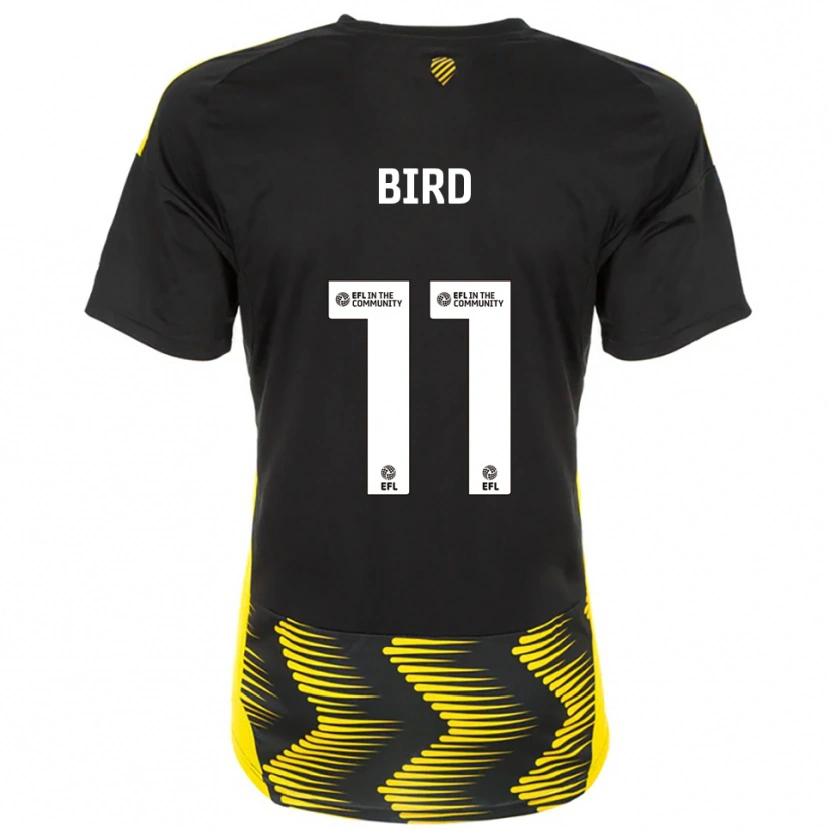 Danxen Børn Jay Bird #11 Sort Gul Udebane Spillertrøjer 2025/26 Trøje T-Shirt