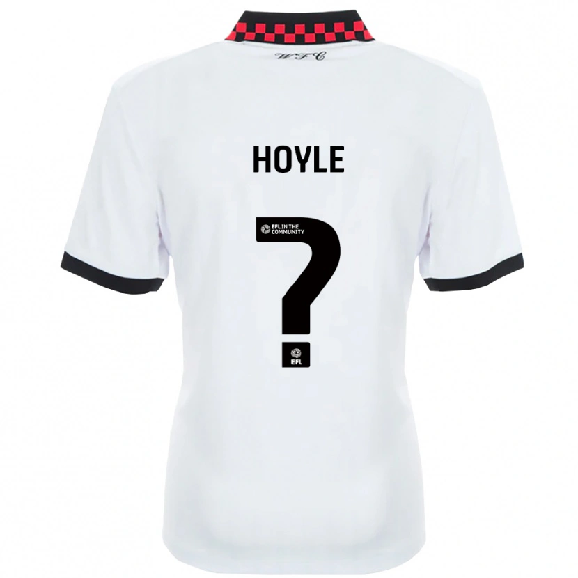 Danxen Børn Lauren Hoyle #0 Hvid Sort Udebane Spillertrøjer 2025/26 Trøje T-Shirt