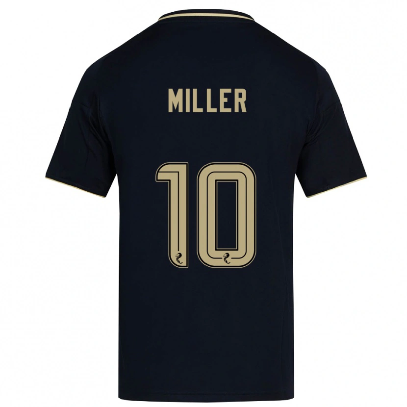 Danxen Børn Darcie Miller #10 Marineblå Guld Udebane Spillertrøjer 2025/26 Trøje T-Shirt
