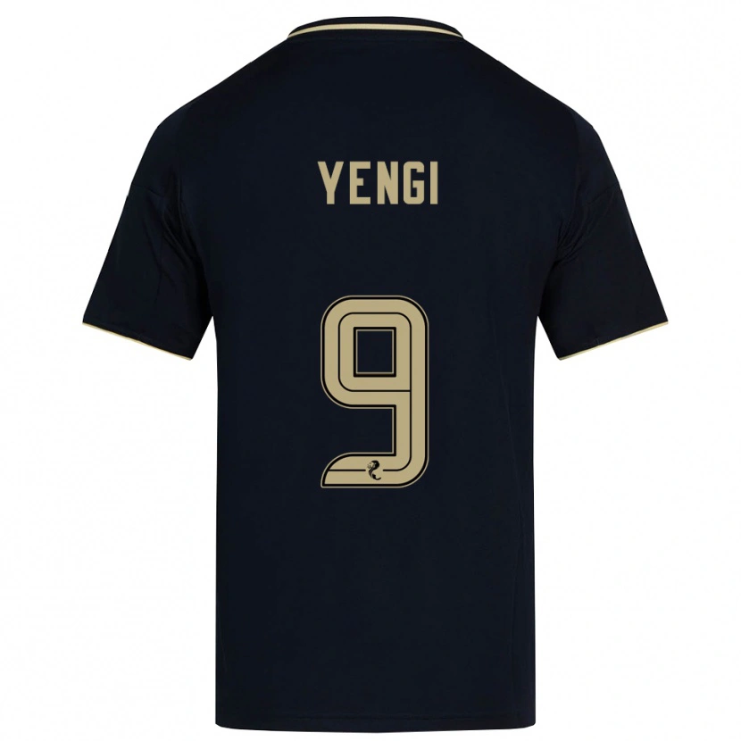 Danxen Børn Kusini Yengi #9 Marineblå Guld Udebane Spillertrøjer 2025/26 Trøje T-Shirt