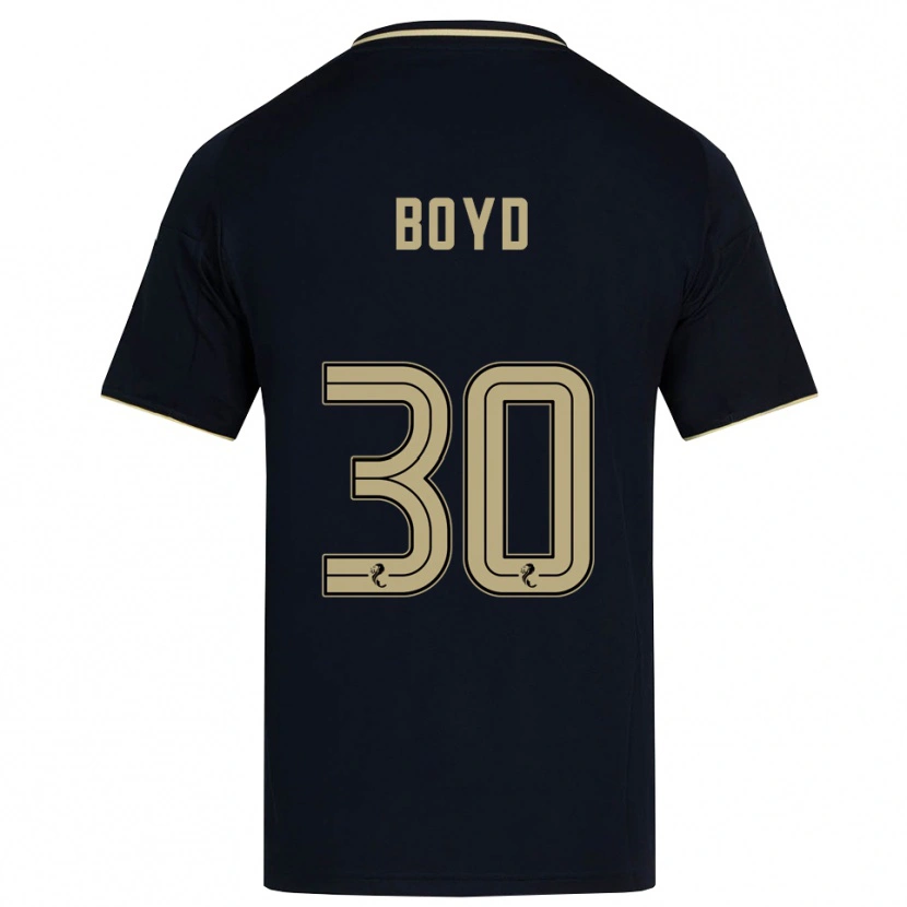 Danxen Børn Fletcher Boyd #30 Marineblå Guld Udebane Spillertrøjer 2025/26 Trøje T-Shirt