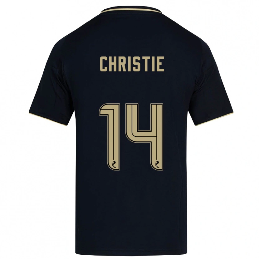 Danxen Børn Mya Christie #14 Marineblå Guld Udebane Spillertrøjer 2025/26 Trøje T-Shirt
