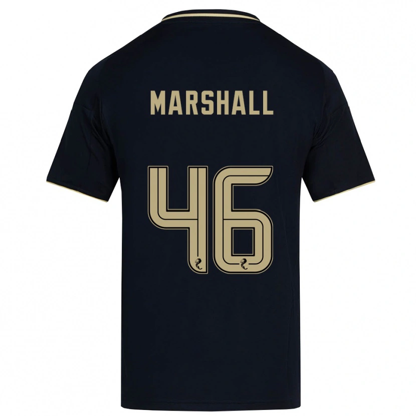 Danxen Børn Findlay Marshall #46 Marineblå Guld Udebane Spillertrøjer 2025/26 Trøje T-Shirt