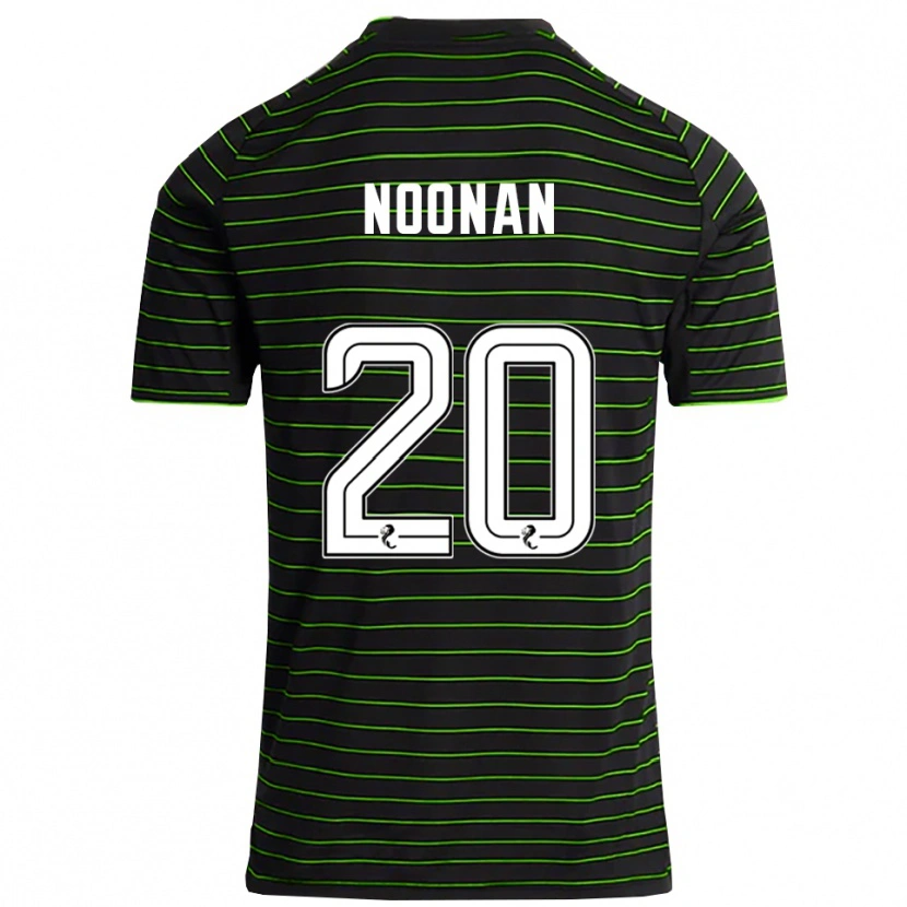 Danxen Børn Saoirse Noonan #20 Sort Grøn Udebane Spillertrøjer 2025/26 Trøje T-Shirt