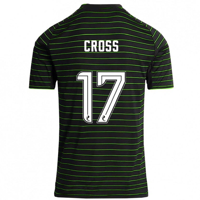 Danxen Børn Morgan Cross #17 Sort Grøn Udebane Spillertrøjer 2025/26 Trøje T-Shirt