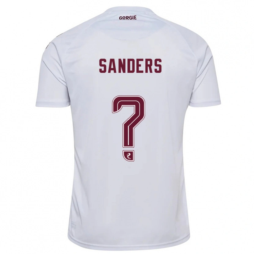 Danxen Børn Charlie Sanders #0 Hvid Burgunder Udebane Spillertrøjer 2025/26 Trøje T-Shirt