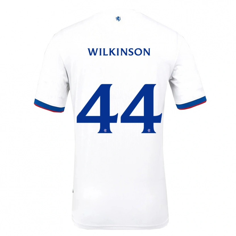 Danxen Børn Katie Wilkinson #44 Hvid Rød Blå Udebane Spillertrøjer 2025/26 Trøje T-Shirt