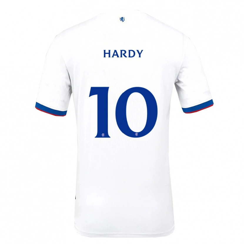 Danxen Børn Rio Hardy #10 Hvid Rød Blå Udebane Spillertrøjer 2025/26 Trøje T-Shirt