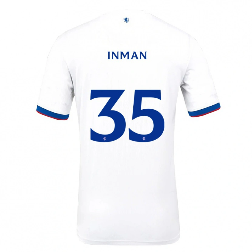Danxen Børn Lucy Inman #35 Hvid Rød Blå Udebane Spillertrøjer 2025/26 Trøje T-Shirt
