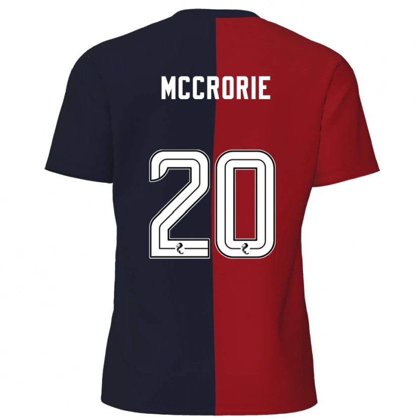 Danxen Børn Robby Mccrorie #20 Rød Marineblå Udebane Spillertrøjer 2025/26 Trøje T-Shirt