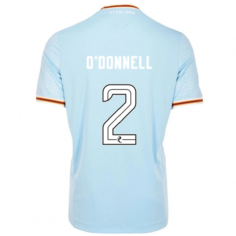 Danxen Børn Stephen O'donnell #2 Lyseblå Udebane Spillertrøjer 2025/26 Trøje T-Shirt