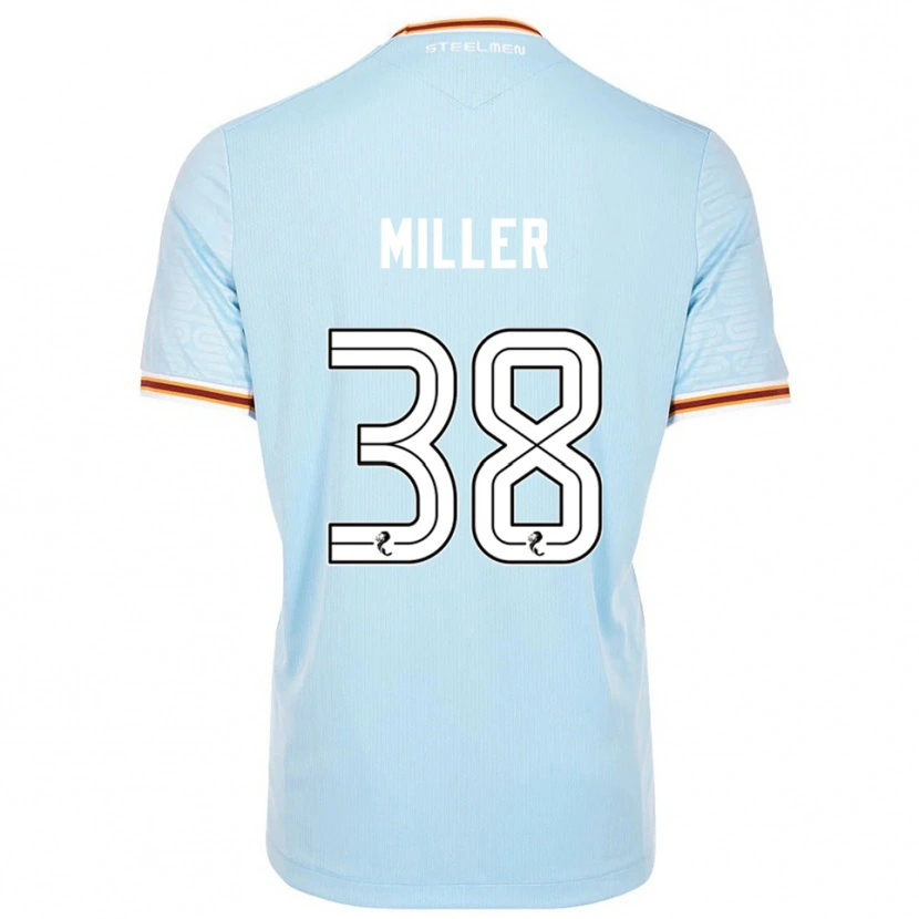 Danxen Børn Lennon Miller #38 Lyseblå Udebane Spillertrøjer 2025/26 Trøje T-Shirt